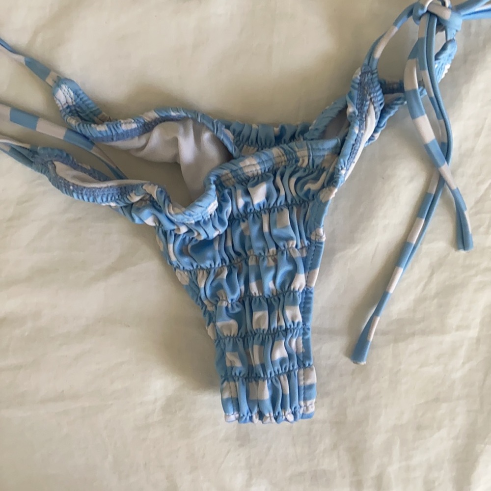 Textured gingham bikini - Picture 2 of 5